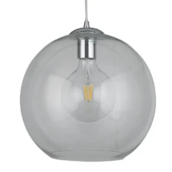 Ellis & Co Clear Glass Ball Pendant Ceiling Light, 25cm 7 Ellis & Co Clear Glass Ball Pendant Ceiling Light, 25cm -Victorian Plumbing Store rvg30clr d1