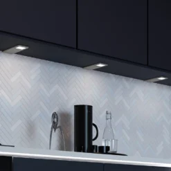 3 X Ellis & Co 3-Tone Colour Selectable Under Cabinet Light - Brushed Aluminium