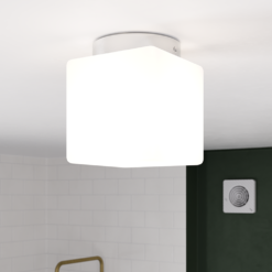 Ellis & Co Square Bathroom Chrome Ceiling Light