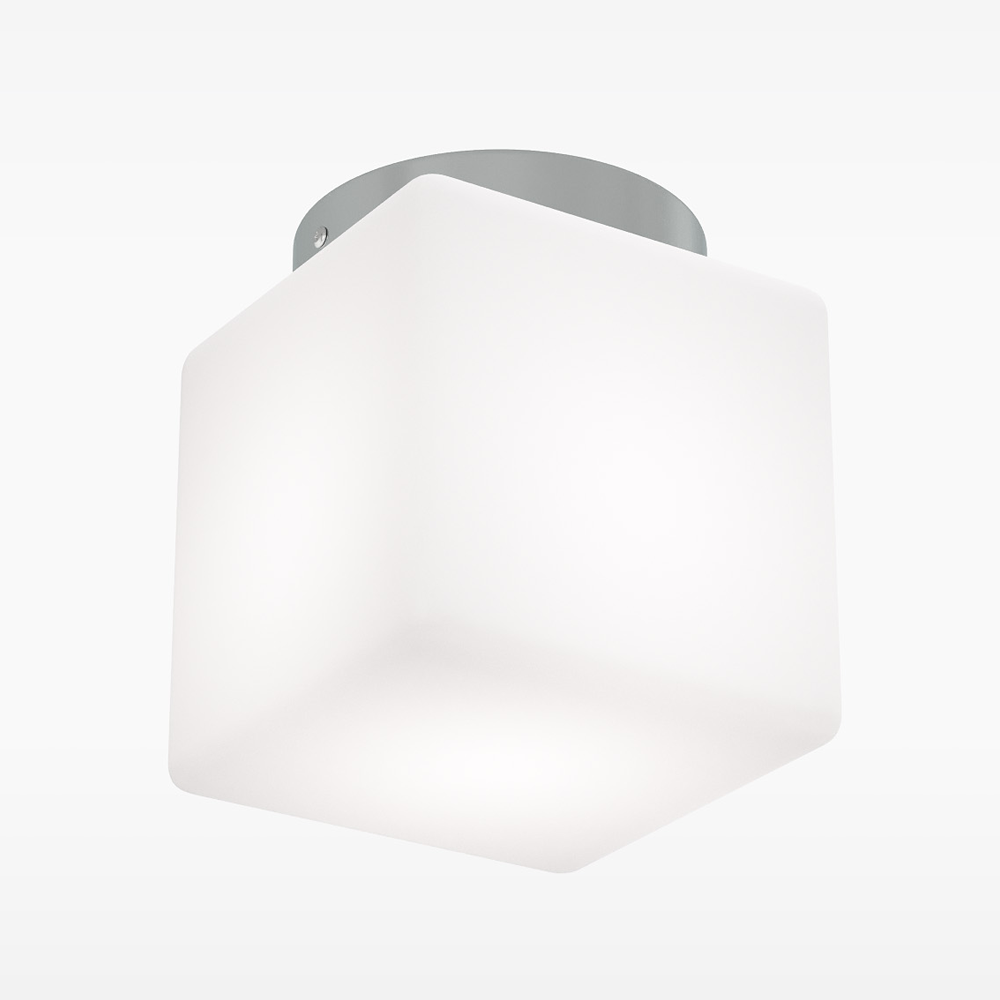 Ellis & Co Square Bathroom Chrome Ceiling Light 2 Ellis & Co Square Bathroom Chrome Ceiling Light - Image 2