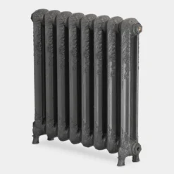 Paladin Shaftsbury 740mm High 7 Section Electric Cast Iron Radiator With 2000w Heating Element -Victorian Plumbing Store sha746pb1500w l