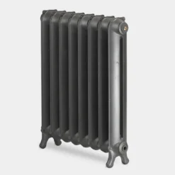 Paladin Sloane 750mm High 9 Section Electric Cast Iron Radiator With 2000w Heating Element -Victorian Plumbing Store slo757pb2000w l