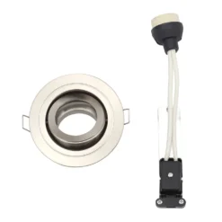 Forum IP65 Chrome Adjustable Downlight - Satin Chrome -Victorian Plumbing Store spa30842schr d1
