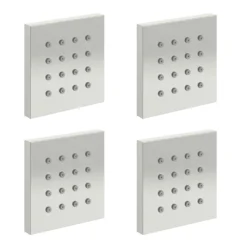 4 X Mode Square Shower Body Jet - Chrome