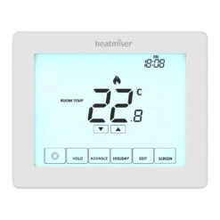 Heatmiser Programmable Touchscreen Room Thermostat - Heatmiser Touch V2