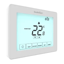 Heatmiser Programmable Touchscreen Room Thermostat - Heatmiser Touch V2 -Victorian Plumbing Store touchv2 l