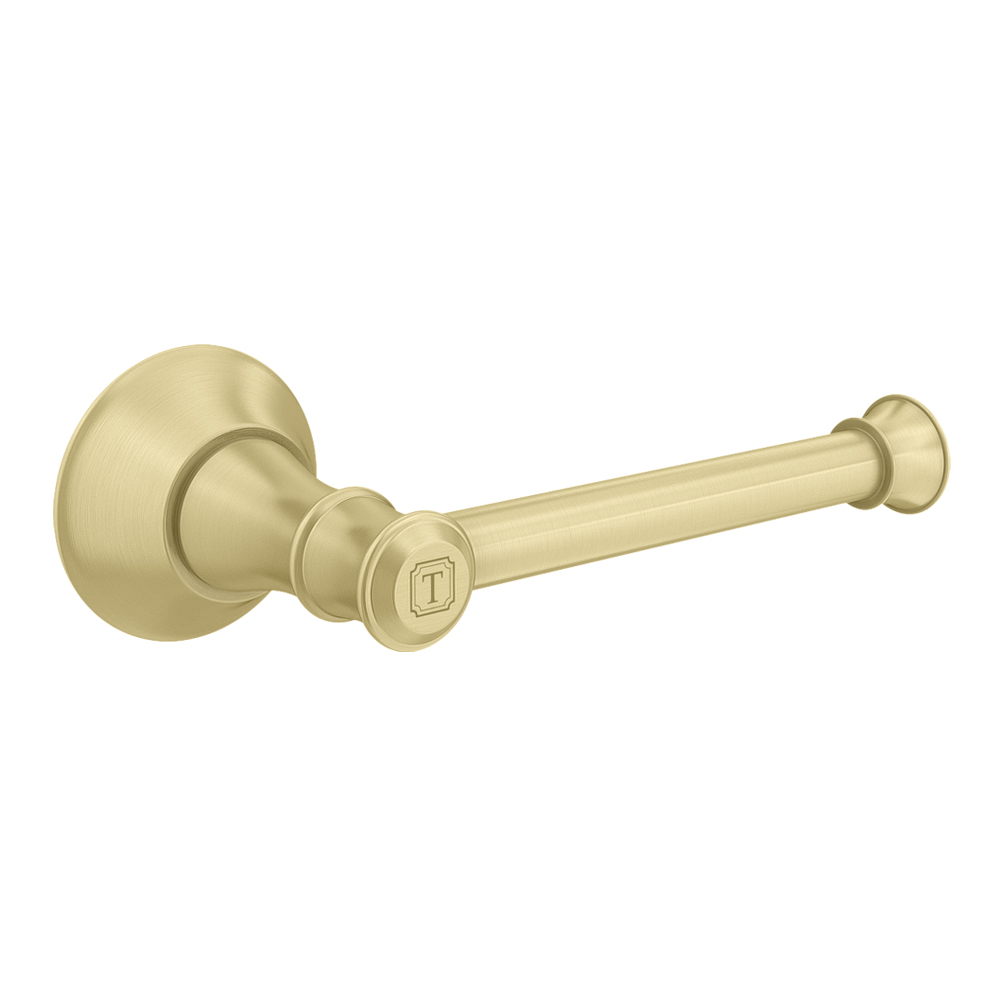 Trafalgar Toilet Roll Holder - Brushed Brass 2 Trafalgar Toilet Roll Holder - Brushed Brass - Image 2