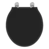 Ideal Standard Waverley Black Standard Toilet Seat & Cover