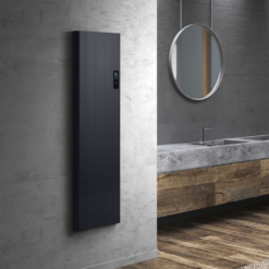 Urban Electric Smart Wifi Aluminium Panel 1500W Energy SavingVertical Anthracite Radiator - 1600 X 453mm -Victorian Plumbing Store uesw16x45va l5