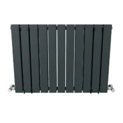 Urban Horizontal Radiator - Anthracite - Double Panel (600mm High) 11 Urban Horizontal Radiator - Anthracite - Double Panel (600mm High) -Victorian Plumbing Store uhradp detail03a
