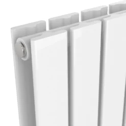 Urban Vertical Radiator - White - Double Panel (1800x354mm) -Victorian Plumbing Store urbanverticaldoublewhiten