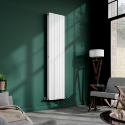 Urban Vertical Radiator - White - Double Panel (1600x354mm) 8 Urban Vertical Radiator - White - Double Panel (1600x354mm) -Victorian Plumbing Store urbvd10wh l3