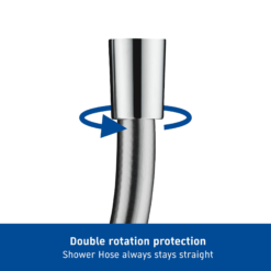 Duravit 1.25m Universal Shower Flex Hose -Chrome