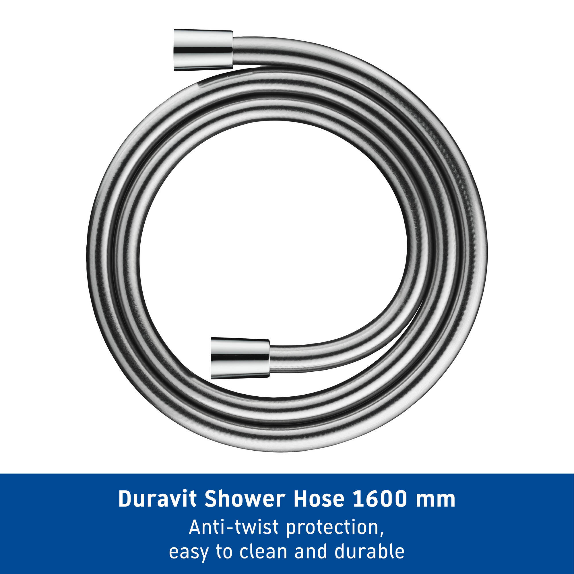 Duravit 1.6m Universal Shower Flex Hose -Chrome 2 Duravit 1.6m Universal Shower Flex Hose -Chrome - Image 2