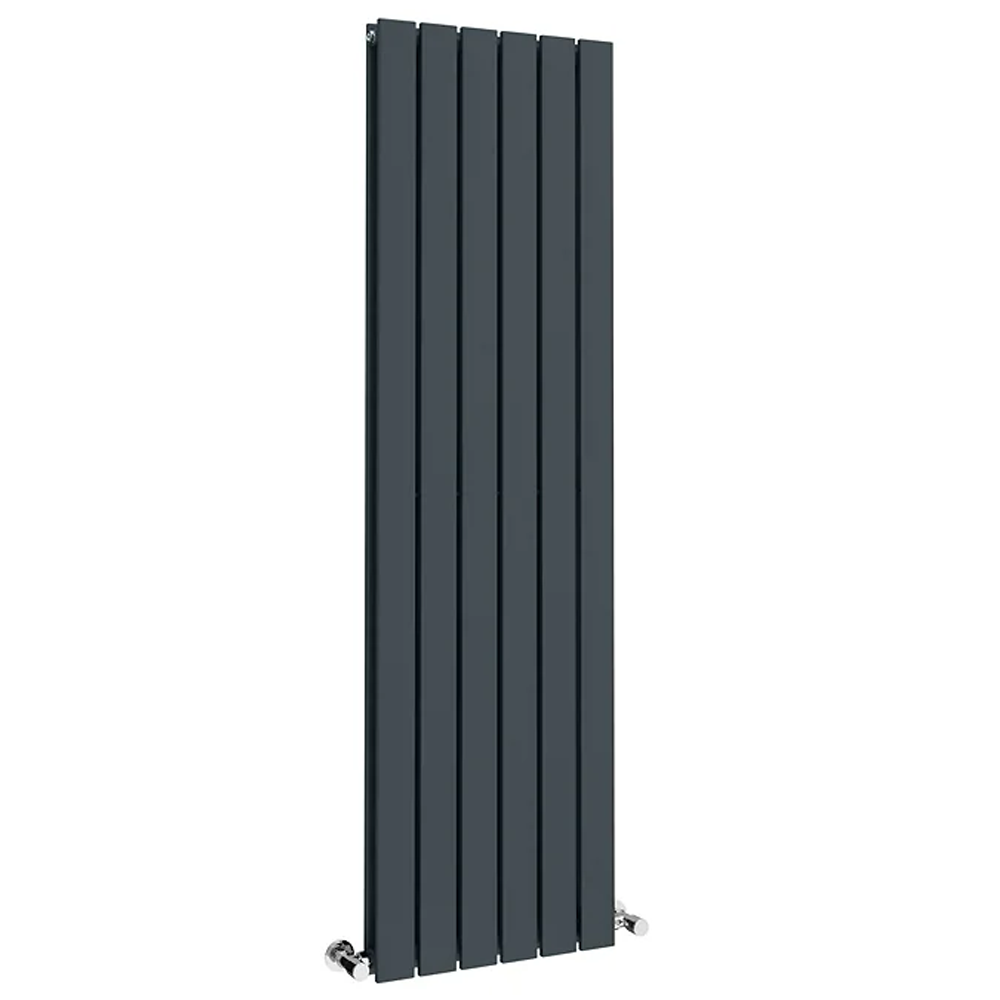The Heating Co. Bonaire 1600 X 456mm Anthracite Grey Double Vertical Flat Panel Radiator 1 The Heating Co. Bonaire 1600 X 456mm Anthracite Grey Double Vertical Flat Panel Radiator